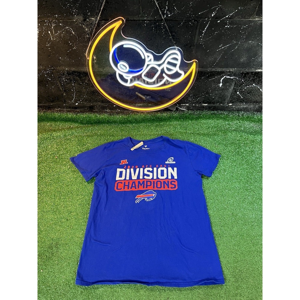 Buffalo Bills 2020 AFC East Division Champions Blue Fanatics T Shirt Mens Size M